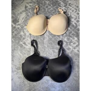 Warners No Side Effects Bras 38D Underwire Smoothing, Lightly Lined, Adj Strap